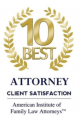 10 best attorney badge from the American Institute of Family Law Attorneys | Law Offices of Robert Tsigler | NYC Federal Defense Lawyer