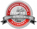 top 10 criminal defense attorney badge from Attorney and Practice magazine | Law Offices of Robert Tsigler | NYC Federal Defense Lawyer